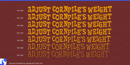 Cornpile Variable Font Poster 2