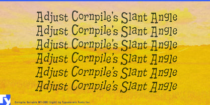 Cornpile Variable Font Poster 3