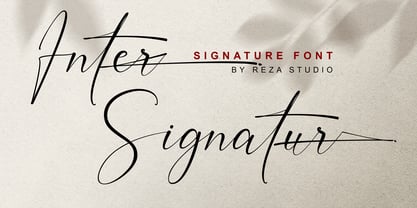 Inter Signature Font Poster 1