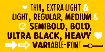 Banana Bread Variable Font Poster 8