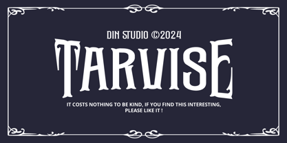 Tarvise Font Poster 15