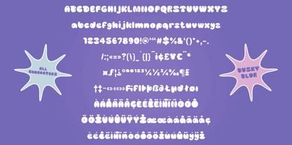 Busky Blur Font Poster 6