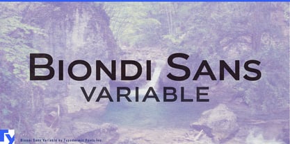 Biondi Sans Variable Font Poster 1