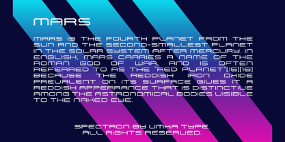 Spectron Font Poster 8