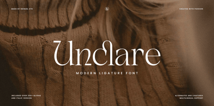 Unclare Font Poster 1