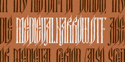 Medieval Narrow Font Poster 1