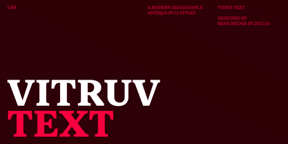 Vitruv Text Font Poster 1