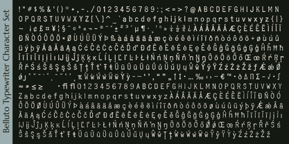 Belluto Typewriter Font Poster 9