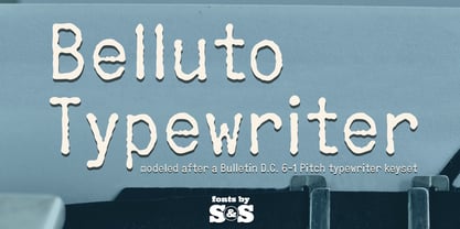 Belluto Typewriter Font Poster 1