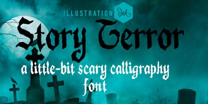 ZP Story Terror Font Poster 1