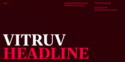 Vitruv Headline Font Poster 1