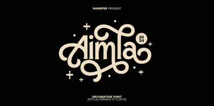 Aimla Font Poster 1