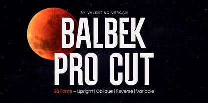 Balbek Pro Cut Font Poster 1