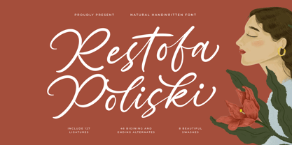 Restofa Poliski Font Poster 1