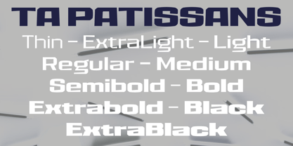 TA Patissans Font Poster 11