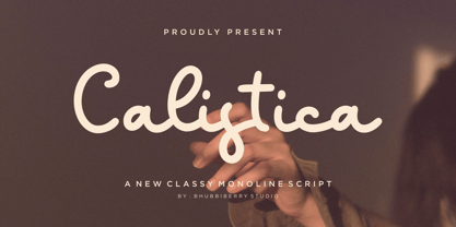 Calistica Font Poster 1