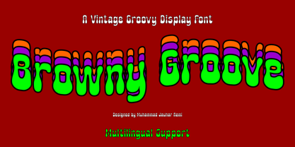 Browny Groove Font Poster 1