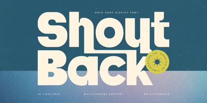 Shout Back Font Poster 1