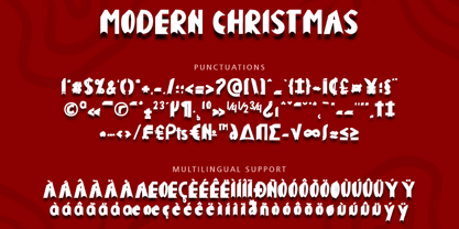 Modern Christmas Font Poster 6