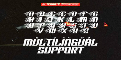 Racing Power Font Poster 9