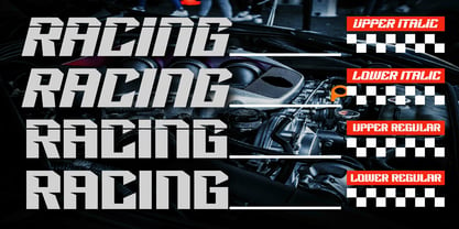 Racing Power Font Poster 6