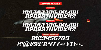 Racing Power Font Poster 8