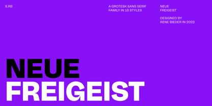 Neue Freigeist Font Poster 1