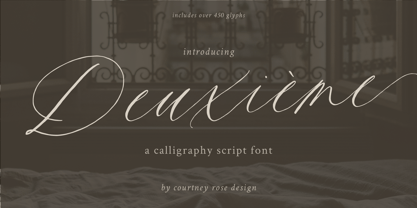 Deuxieme Font Poster 1