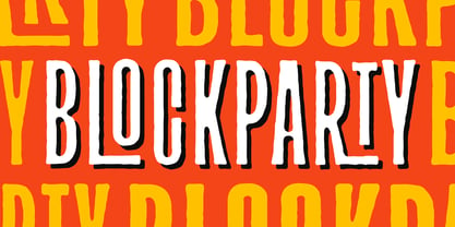 TC Block Party Font Poster 1