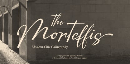 The Morteffis Font Poster 1