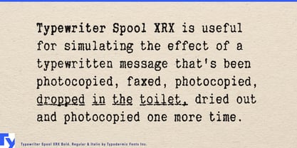 Typewriter Spool Font Poster 6