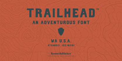 Trailhead Font Poster 1