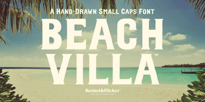 Beach Villa Font Poster 1