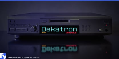 Dekatron Variable Font Poster 1