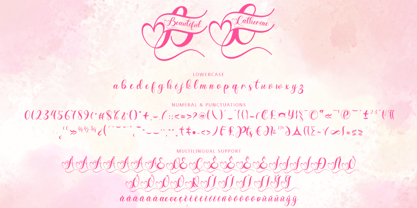 Beautiful Catherine Monogram Font Poster 7