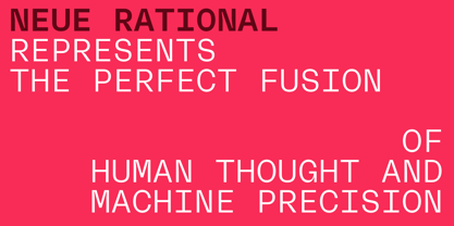 Neue Rational Mono Font Poster 2