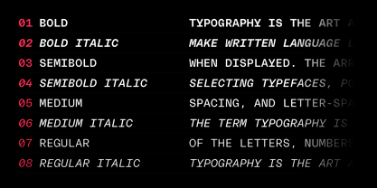 Neue Rational Mono Font Poster 4