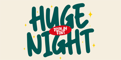 Huge Night Font Poster 1