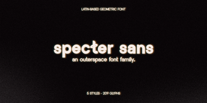 Specter Sans Police Poster 1