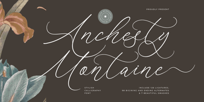 Anchesty Montaine Font Poster 1