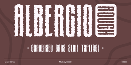 Albercio Rough Font Poster 1