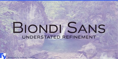 Biondi Sans Font Poster 1