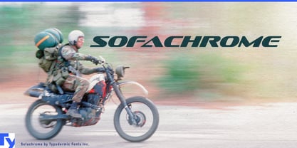 Sofachrome Font Poster 1