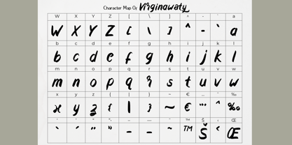 Virginawaty Font Poster 9