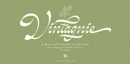 UT Vintagnie Font Poster 1