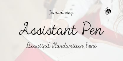 Assistant Pen Font Poster 1