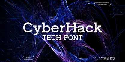 Cyber Hack Font Poster 1