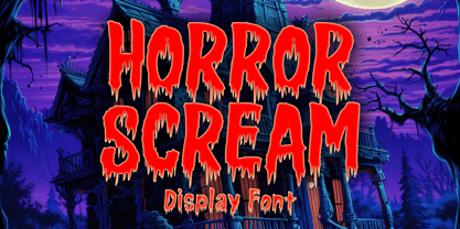 Horror Scream Font Poster 1