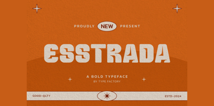 Esstrada Font Poster 1