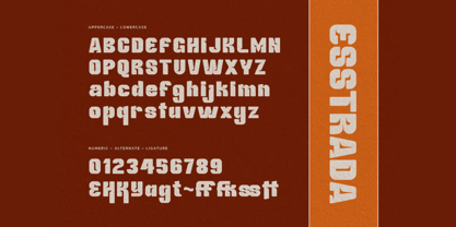 Esstrada Font Poster 2